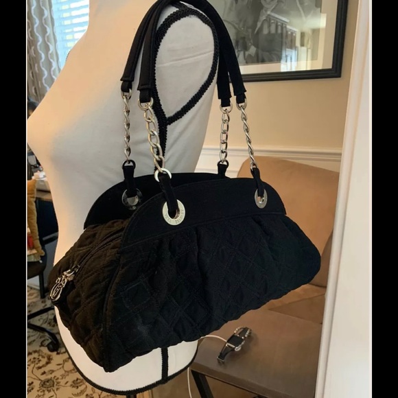 VERA BRADLEY Quilted Chain Link Satchel Handbag - Picture 1 of 6